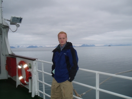 Traveling by ship on Isfjorden